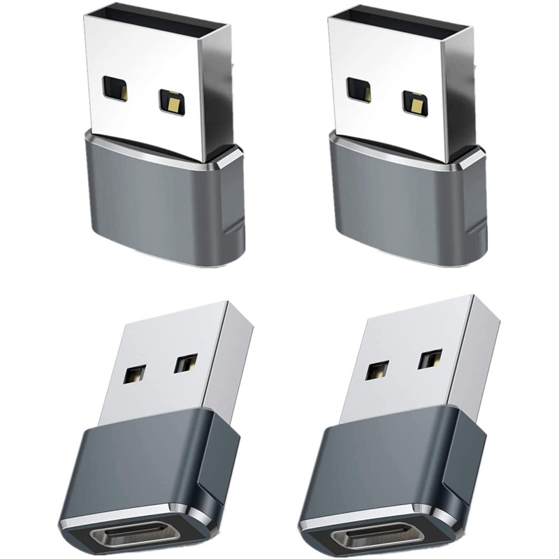 Bộ 4 Dây Cáp Sạc Chuyển Đổi Đầu Cắm USB C Sang Cổng Cắm USB Cho iPhone 12 13 Pro Max Samsung