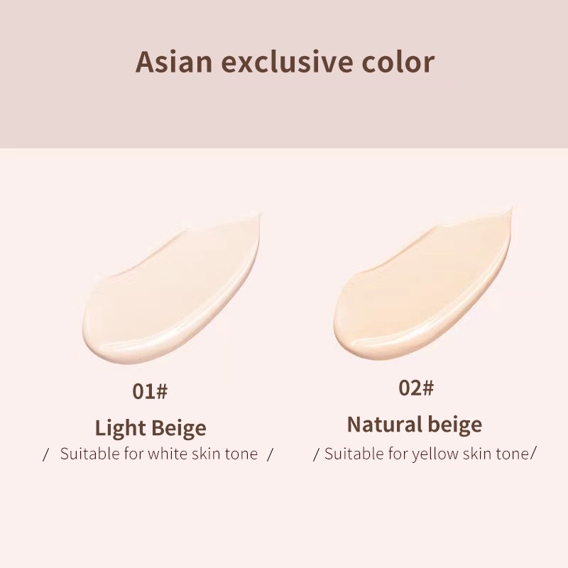 Phấn nước Novo vỏ hồng siêu mịn lâu trôi trang điểm da hiệu ứng bóng khoẻ