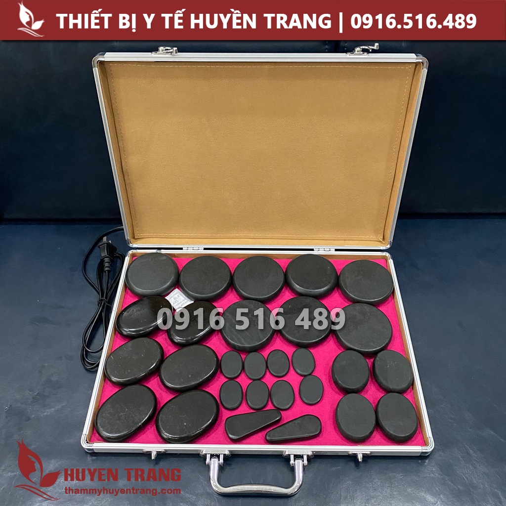 Bộ Đá Nóng Massage Kèm Hộp Ủ Thay Thế Nồi Hấp Đá Tiện Lợi - Y Tế Huyền Trang