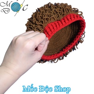 Mũ len tóc giả cho bé trai sơ sinh đến 3 tuổi