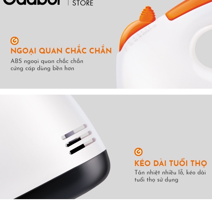 Máy đánh trứng cầm tay GAABOR GE-M01A 7 tốc độ Hàng chính hãng