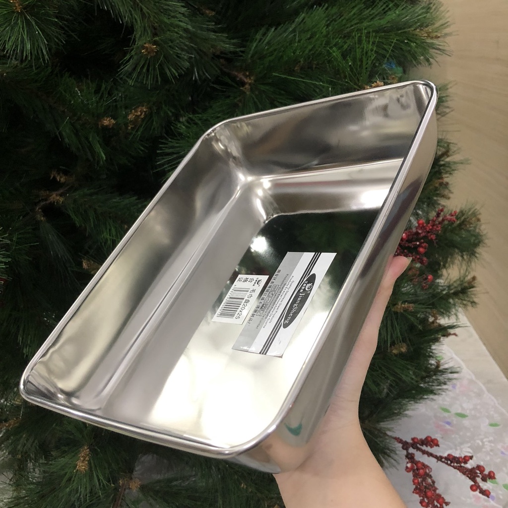 Khay inox hình chữ nhật, Khây làm bánh-Khay sâu xịn inox 304 hàng cao cấp