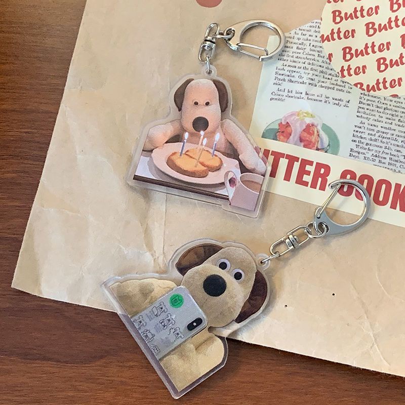 Móc Khóa acrylic Hình Cún Con Dễ Thương Xinh Xắn