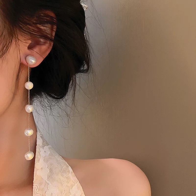 Khuyên Tai Tua Rua Thắt Nơ Phong Cách Hàn Quốc Thời Trang Cho Nữ