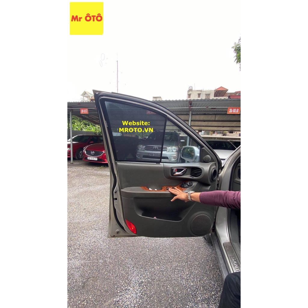 RÈM CHE NẮNG XE HYUNDAI SANTAFE GOLD LOẠI 1 MR.OTO. BẢO HÀNH 24 THÁNG. CAM KẾT CHUẨN KHÍT THEO XE