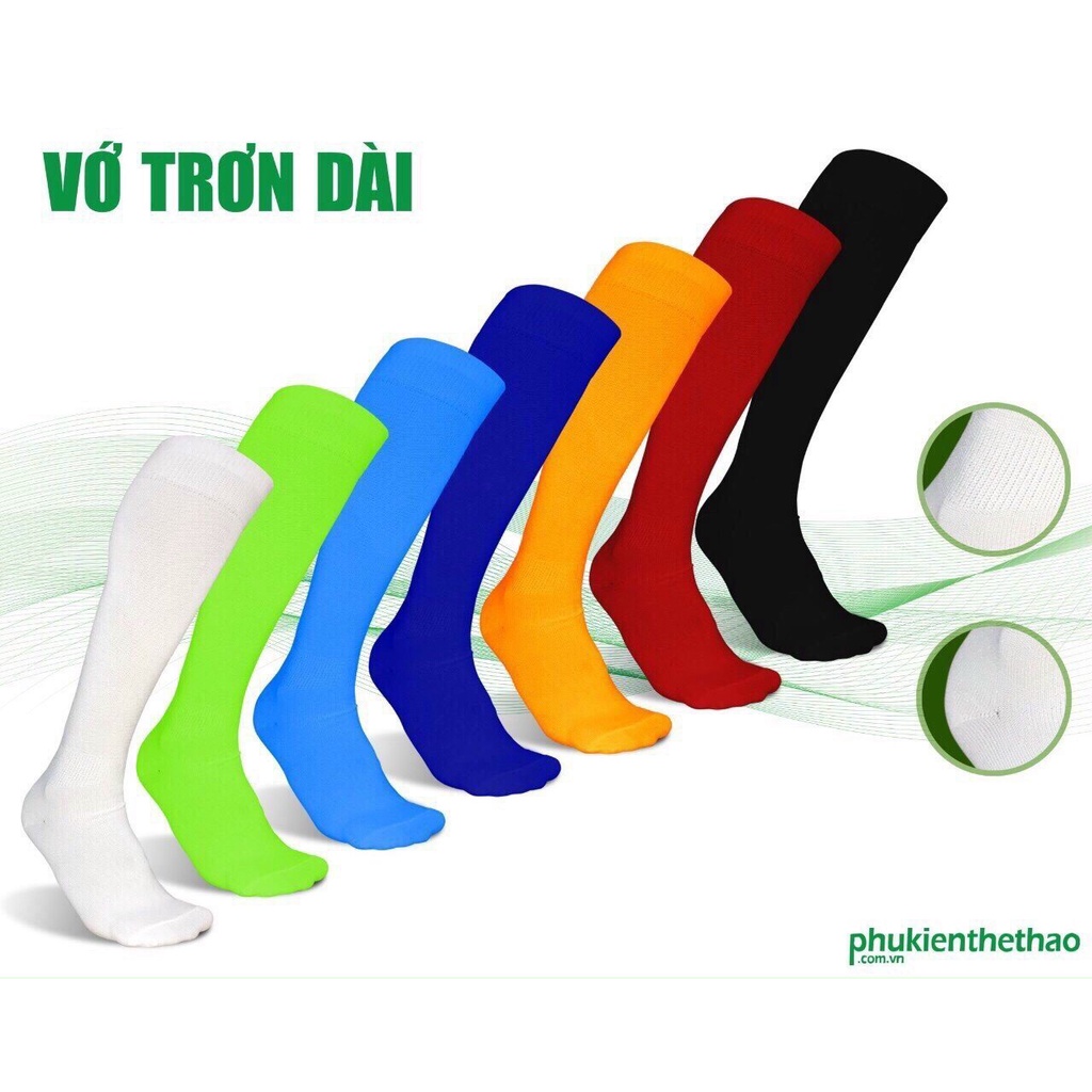 TẤT ĐÁ BANH DÀI 30-35cm (Tất Vớ Sport Cao Qua Đầu Gối - Loại Dày Dặn)