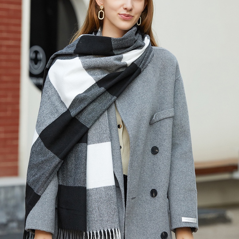 Khăn Quàng Cổ Nữ len cashmere dày mịn, Hàng Quảng Châu Siêu Đẹp