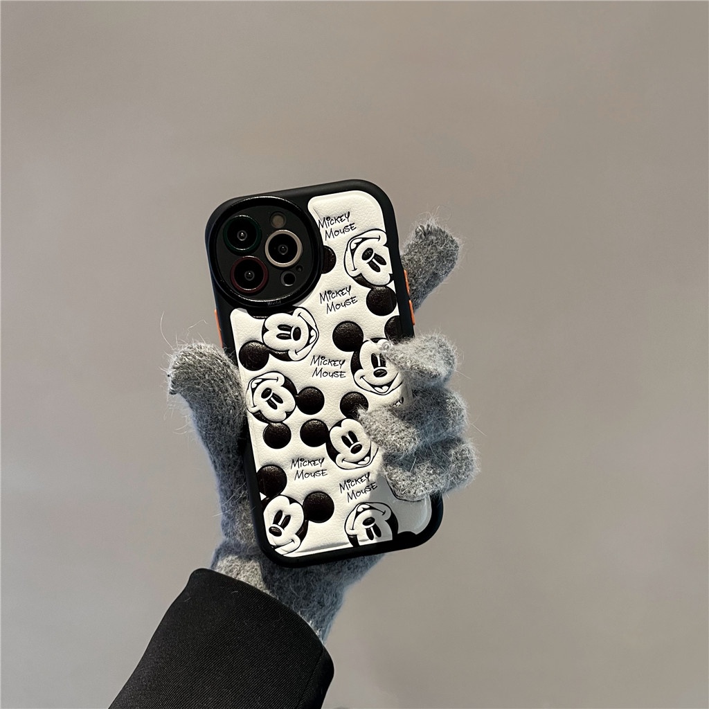 Ốp Điện Thoại Da Viền tpu Dẻo In Họa Tiết Hoạt Hình Góc Tròn Cho iphone 15 pro max 14 pro max 13 pro max 12 pro max