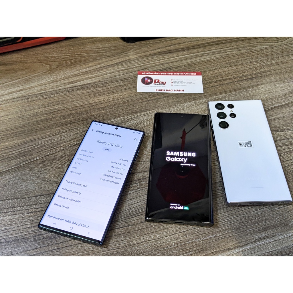 Điện Thoại Samsung Galaxy S22 Ultra 5G 2 sim Mỹ chính hãng Fullbox - Snapdragon 8 Gen 1 Tại Playmobile