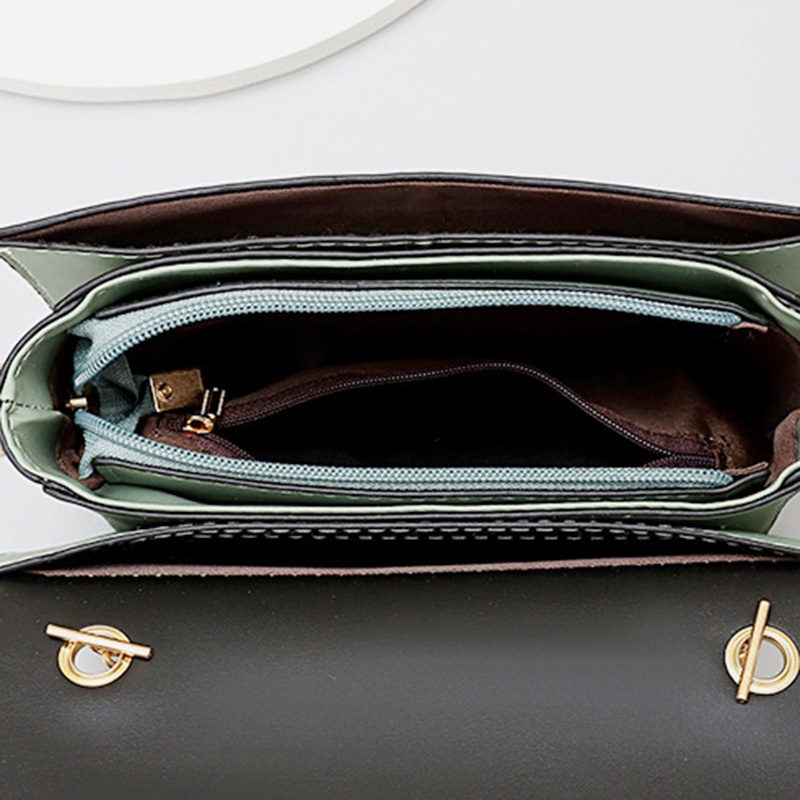 IELGY Túi Đeo Chéo Hình Vuông Cỡ Nhỏ Phối Màu Tươi Trẻ Thời Trang Cho Nữ