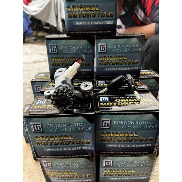 Bộ khoá máy exciter 2005 đến 2010 4số 8 cạnh có khoá yên sau chính hãng Chiau hung