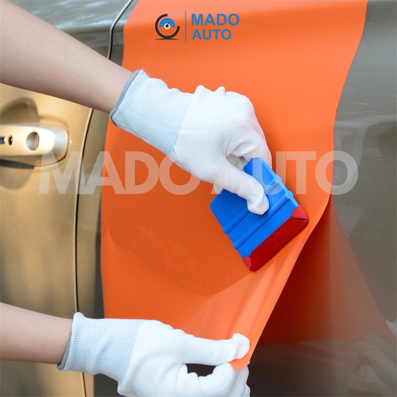 Miếng bọc gạt màu ĐỎ dán Decal xe ô tô xe máy MADO AUTO N55