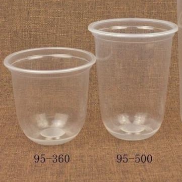 50 ly nhựa 360ml ĐÁY BẦU DÀY U 360 đựng trà sữa, tàu hủ. kèm nắp hoặc không.