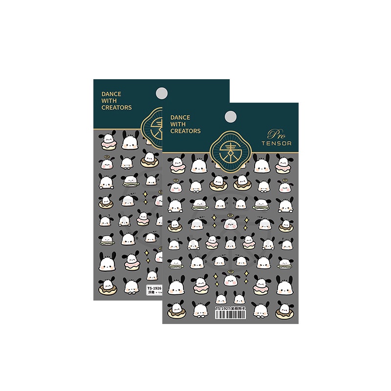 Miếng Dán Trang Trí Móng Tay 5D Hình Chú Chó Dễ Thương TS-1926