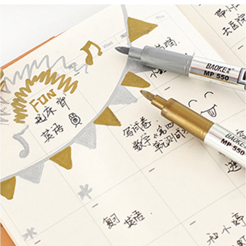 Bút lông màu ánh kim dùng trang trí DIY