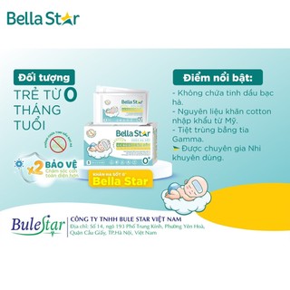 Combo Nước Tắm Thảo Dược 250ml & Khăn Lau Hạ Sốt 0+ BELLA STAR Làm Mát Hạ Nhiệt Giảm Sốt Cho Bé