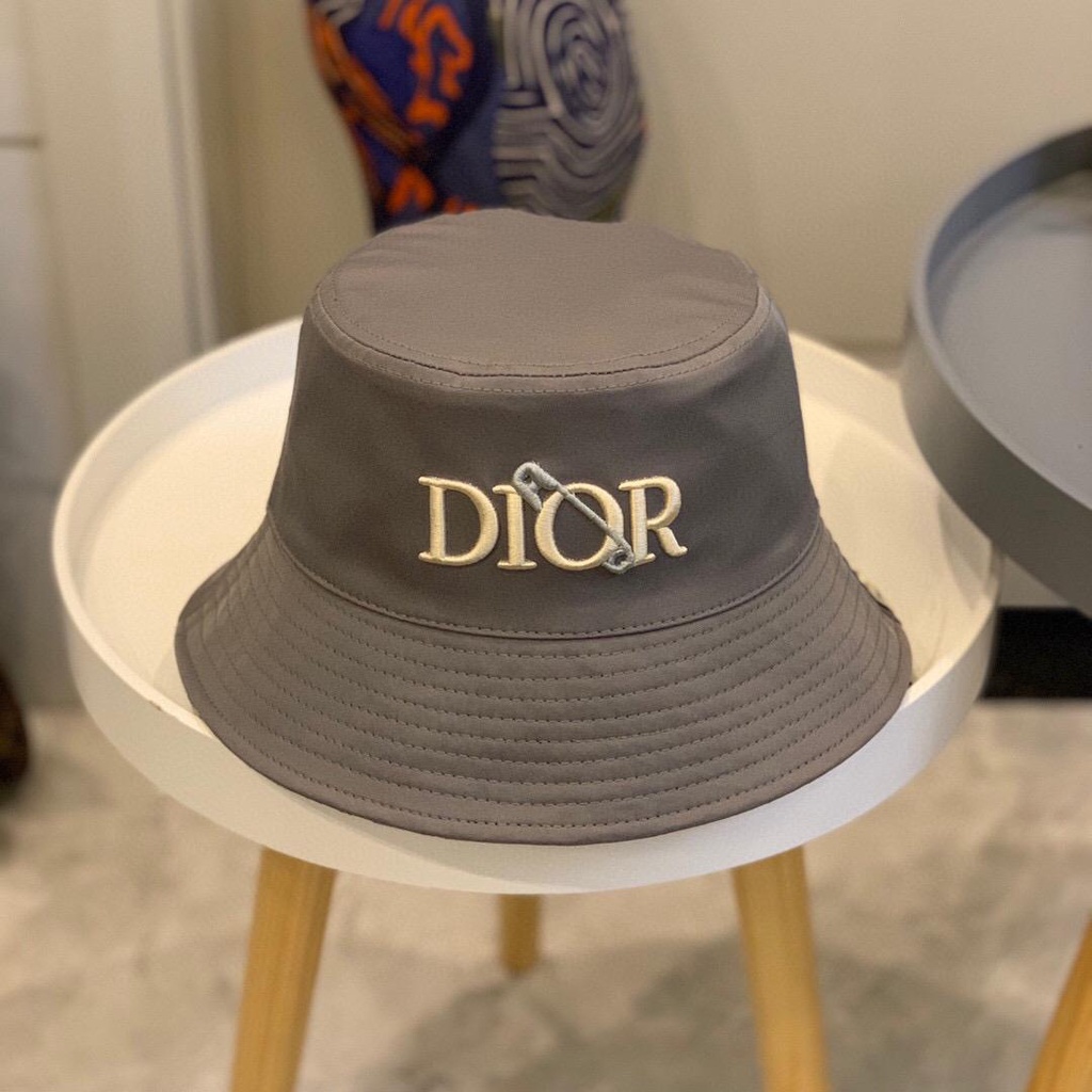 Mũ Bucket Thêu Chữ Dior Chất Lượng Cao Thời Trang Mùa Hè Cho Nam Và Nữ 55-59cm