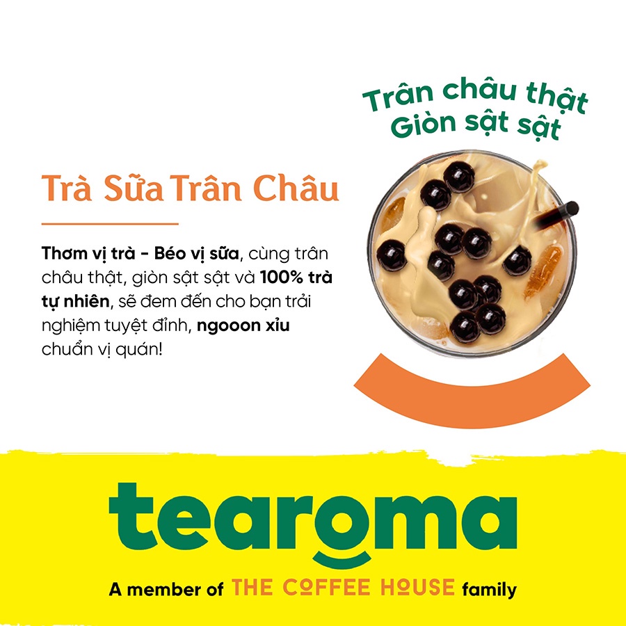 Trà Sữa Trân Châu Tearoma Truyền Thống hộp 250g