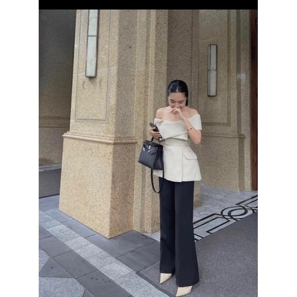 Áo kiểu trễ vai peplum sang trọng cho nữ có sẵn L,Xl,XXL | BigBuy360 - bigbuy360.vn