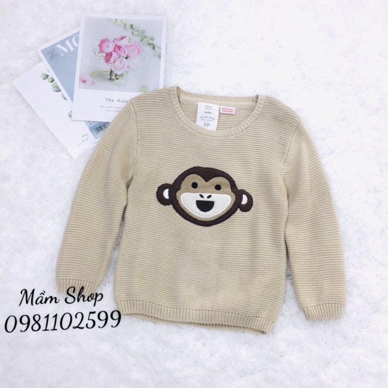 Áo len Zara khỉ bé trai