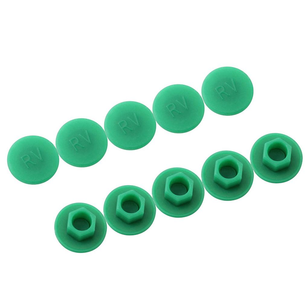 Bộ 10 Ốc Vít Lục Giác Bằng Nhựa Chống Bụi Màu Xanh Dương M5 Cho Xe Đạp