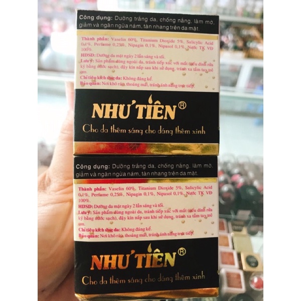 Kem NHƯ TIÊN đen ( 4g )