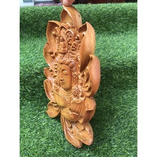 Tượng diện Phật gỗ hương
