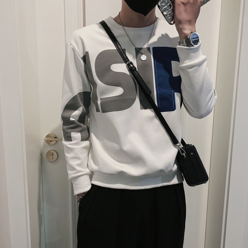 Áo Sweater Cotton Dài Tay Thời Trang Thu Đông Dành Cho Nam