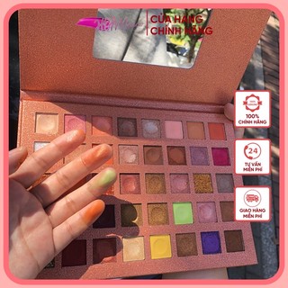 Bảng phấn màu mắt DIKALU 40 ô matte, shimmer, glitter SOFT EYE SHADOW DIKALU
