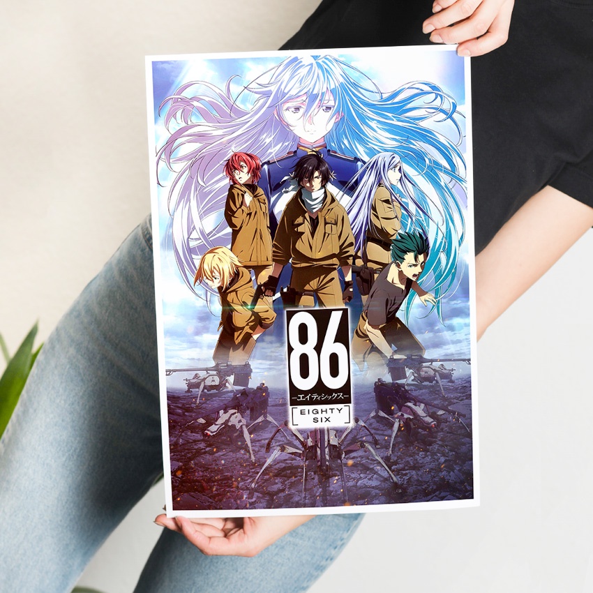 86 Eighty Six Poster Phim hoạt hình nổi tiếng đã được chuyển thể thành Anime Năm 2021 Kích Thước Hìn