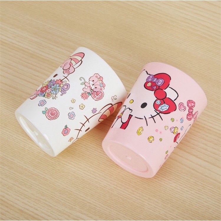 Cốc Nhựa Đánh Răng 260ML Hình Hello Kitty Dễ Thương