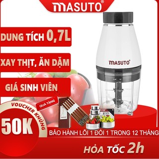 Máy xay đa năng Masuto chuyên gia xay ăn dặm nhuyễn mịn chỉ 10s cối nhựa Combo