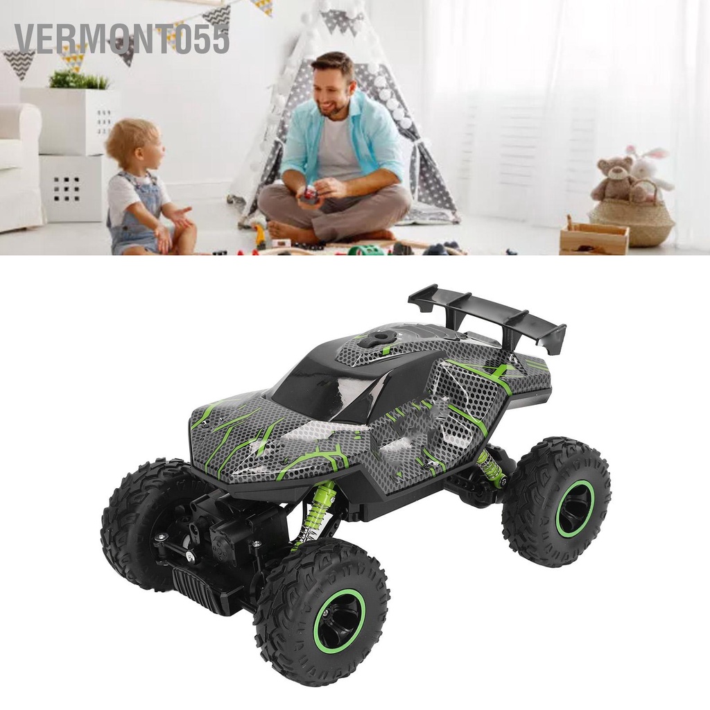 Có thể bán buôn Mô hình điều khiển từ xa 2.4Ghz RC Climbing Car 10‑15KM / H Quà tặng Giáng sinh nhật màu xanh lá cây cho trên 6 tuổi Vermont055 Hàng giao ngay