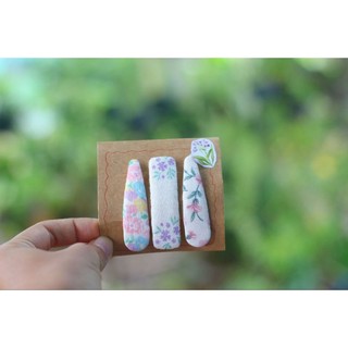 Kẹp tóc bọc vải hoa dễ thương (Handmade 100%)