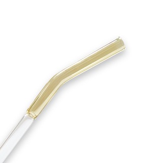 Ống hút thuỷ tinh 2 màu 20cm  đường kính 8mm loại dày