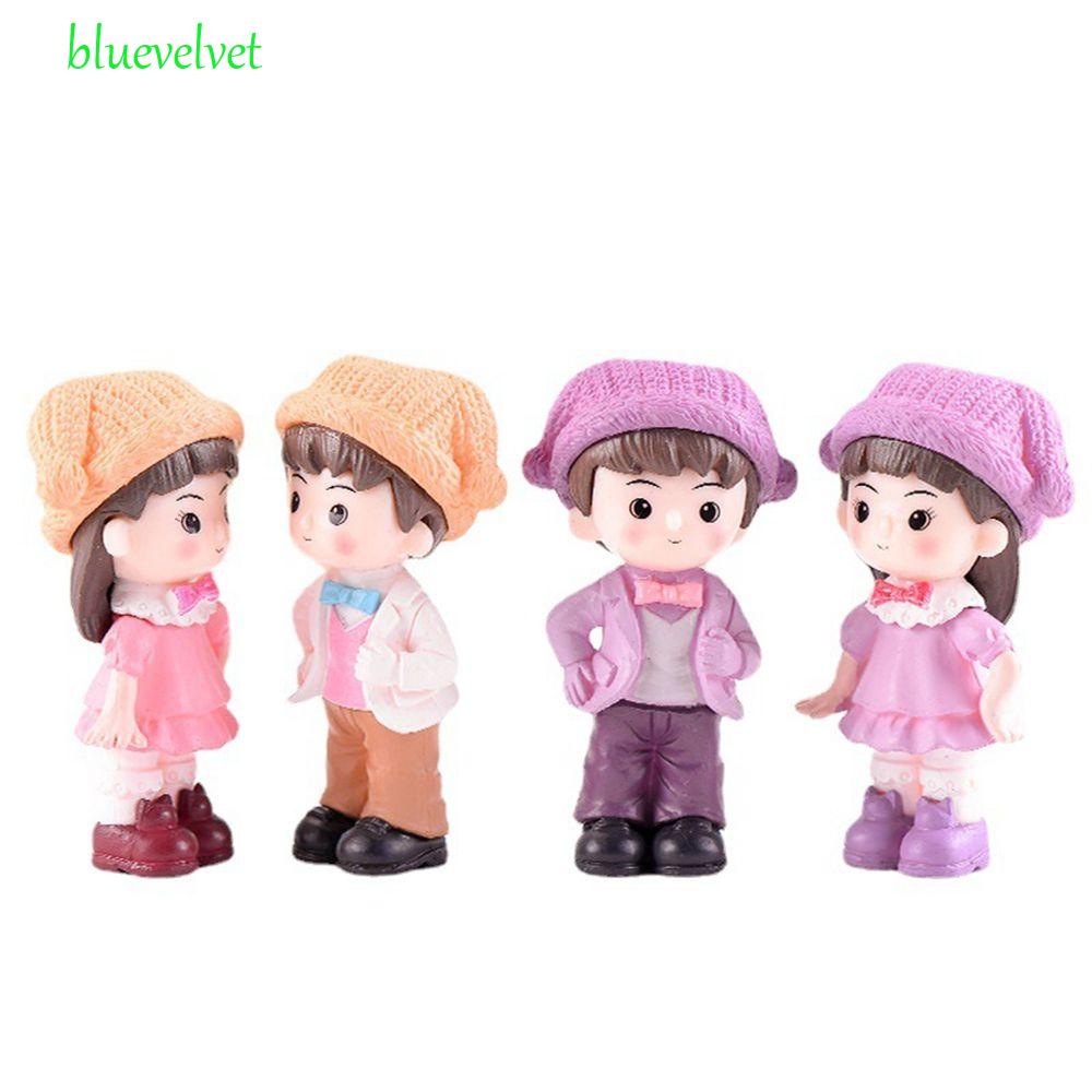 Mô Hình Cặp Đôi Chú Hề Đội Nón Trang Trí Tiểu Cảnh