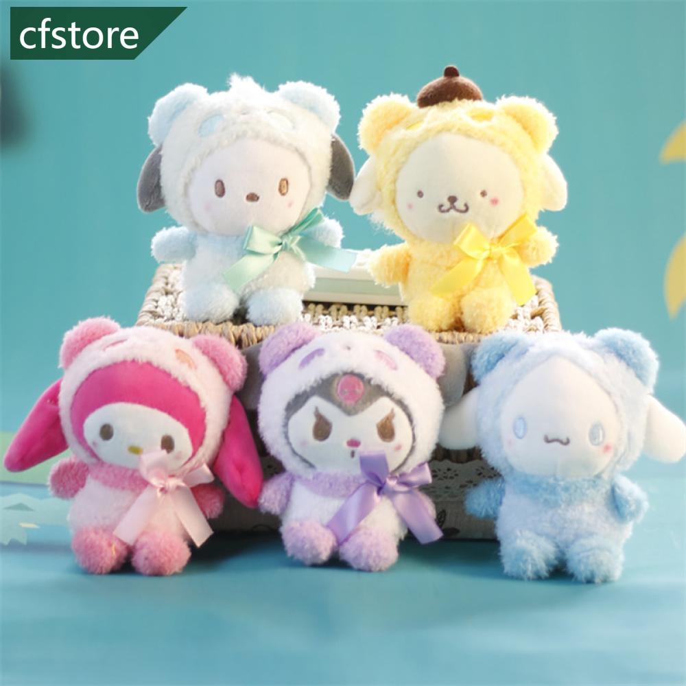Móc Khóa Hình Thú Nhồi Bông Kuromi Melody Cinnamon Pochacco 12cm A5I2 Dễ Thương