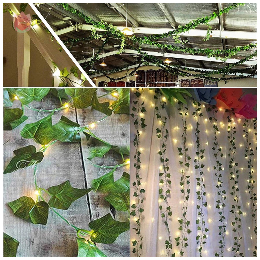 Dây Leo Trang Trí Nhà Cửa - Dây Lá Giả Dài 2m3 Trang Trí Cửa Hàng , Quán Cafe