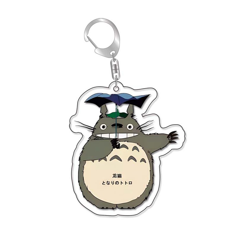 Móc Khóa Kim Loại Acrylic Trong Suốt Hình Totoro 12 Phong Cách