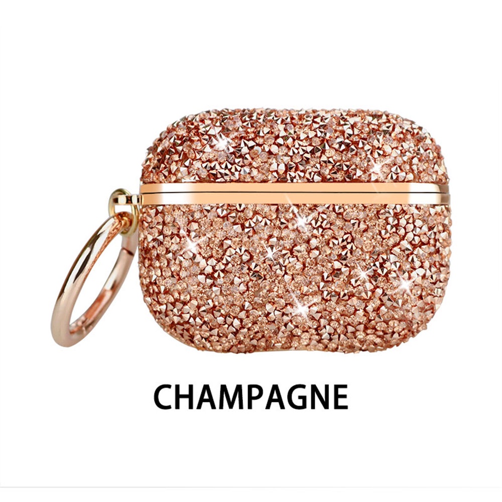 Vỏ Bảo Vệ Hộp Sạc Tai Nghe AirPods 1 2 3 Pro 2nd 3rd Bằng TPU Mềm Chống Sốc Họa Tiết Kim Cương Thời Trang