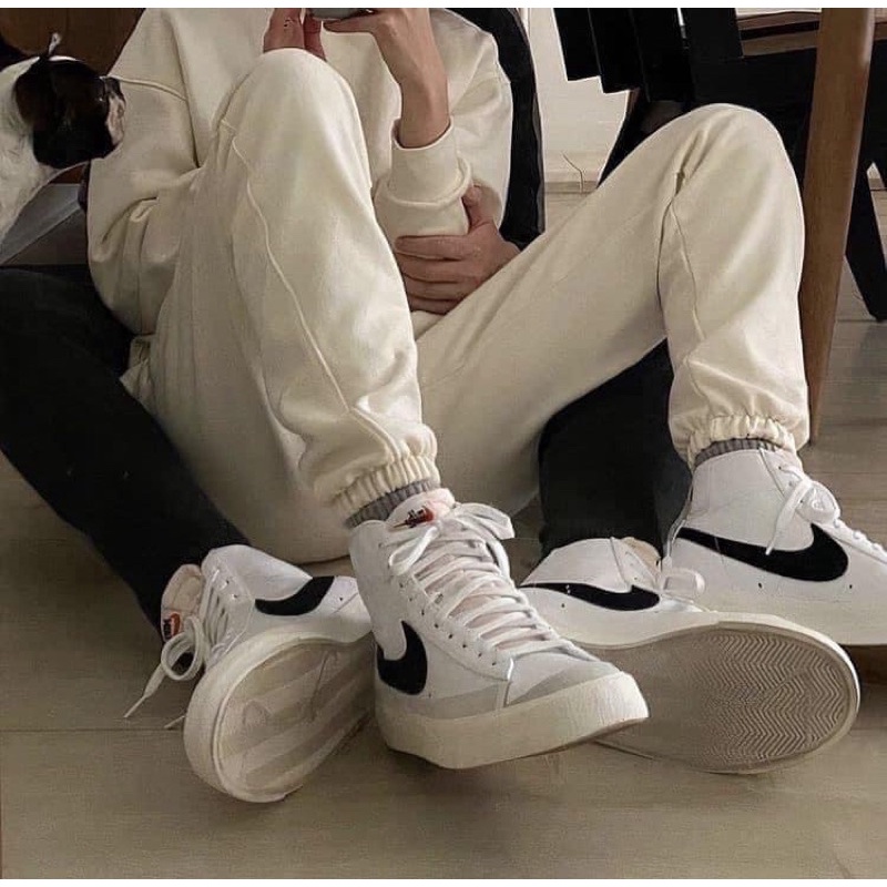 Giày Nike Blazer Mid '77 White Black