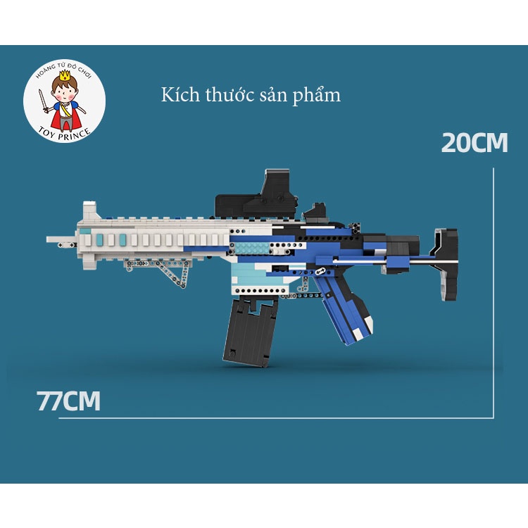 ĐỒ CHƠI LẮP RÁP KIỂU LEGO MÔ HÌNH SÚNG M416 BLACK ICE MOCKEVIN183 TRONG PUBG CS:GO FREE FIRE CoD