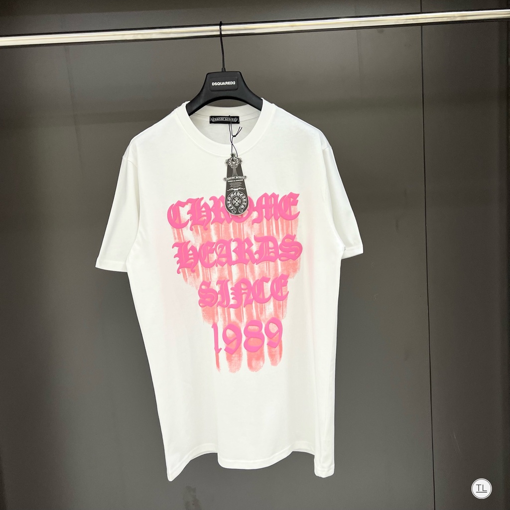 🔥Hot🔥Áo thun Chrome Hearts chữ nổi thiết kế hot trend Nam nữ New 2023