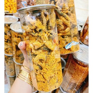 Da cá lắc trứng muối hũ 250gr loại đặc biệt giòn rụm cay nhẹ siêu ngon