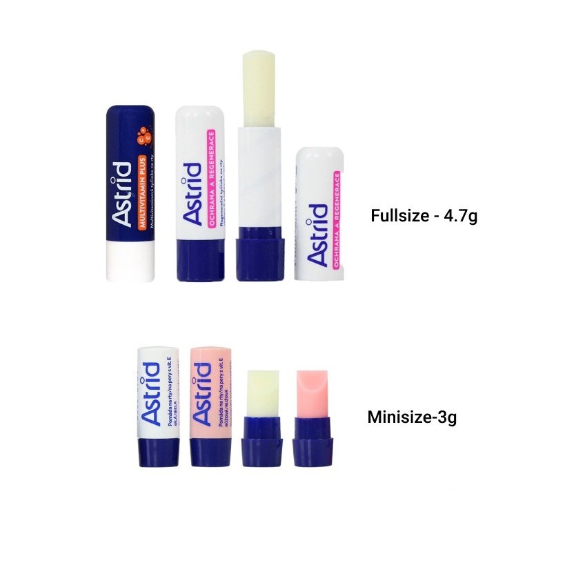 Son dưỡng tẩy da chết mỡ hươu Astrid các loại