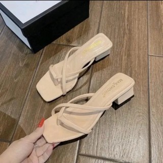 Dép cao gót nữ 3p / Guốc nữ cao gót dây mảnh chéo hàn quốc cực xinh 247