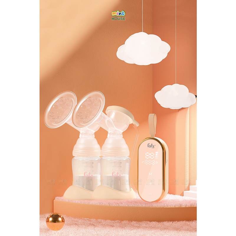 FATZBABY Máy hút sữa điện đôi Resonance 5-màu Hồng, màu gương FB1180VN-H FB1180VN-G - Cửa hàng mẹ và bé Mint House