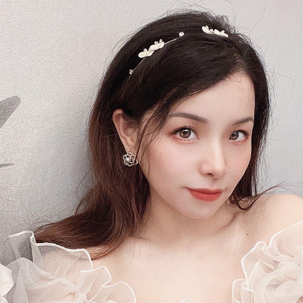 DANILO Cài Tóc Hình Vương Miện Cô Dâu Đính Đá Sang Trọng