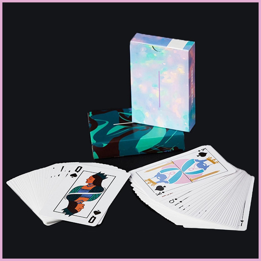 Bộ Thẻ Bài Trò Chơi Texas Lõi Trắng Sáng Tạo Chống Gập Lại Được