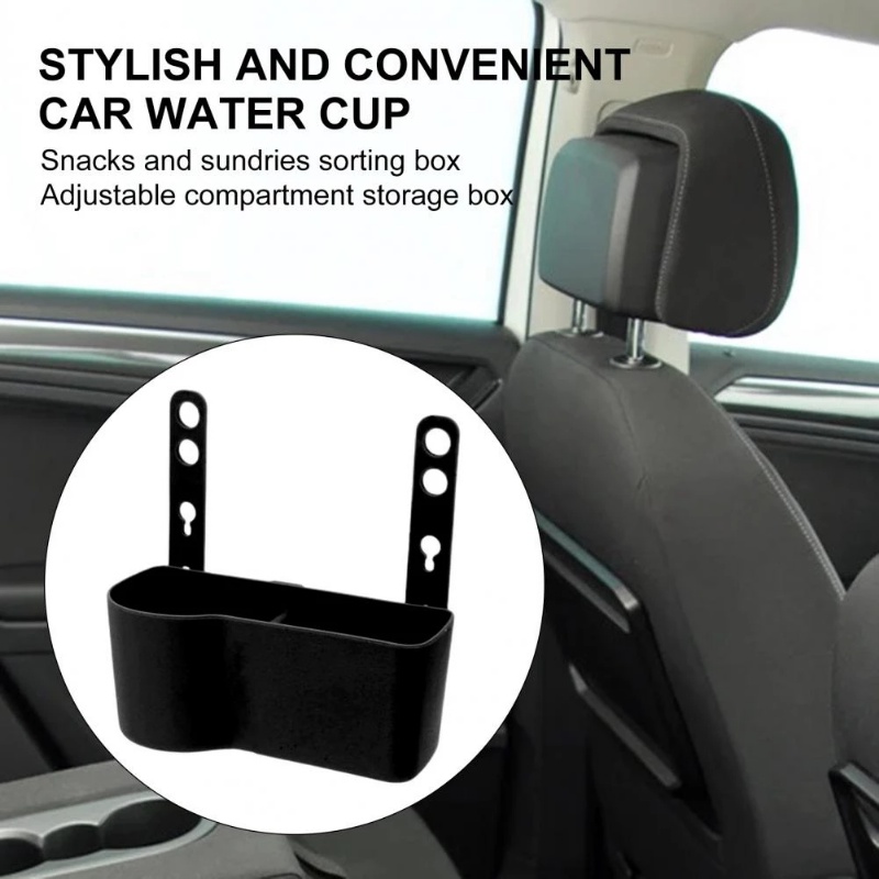 1 Giá Đỡ Cốc Nước / Điện Thoại Bằng Nhựa Gắn Ghế Ngồi Xe Hơi Tiện Dụng